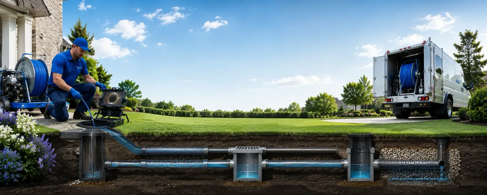 Outdoor drain cleaning information for Clyde, MO